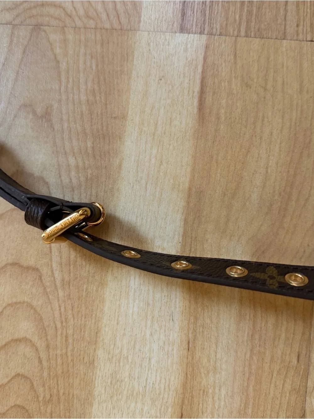 Louis Vuitton Brown Monogram Adjustable Shoulder Strap  Gold Hardware never used